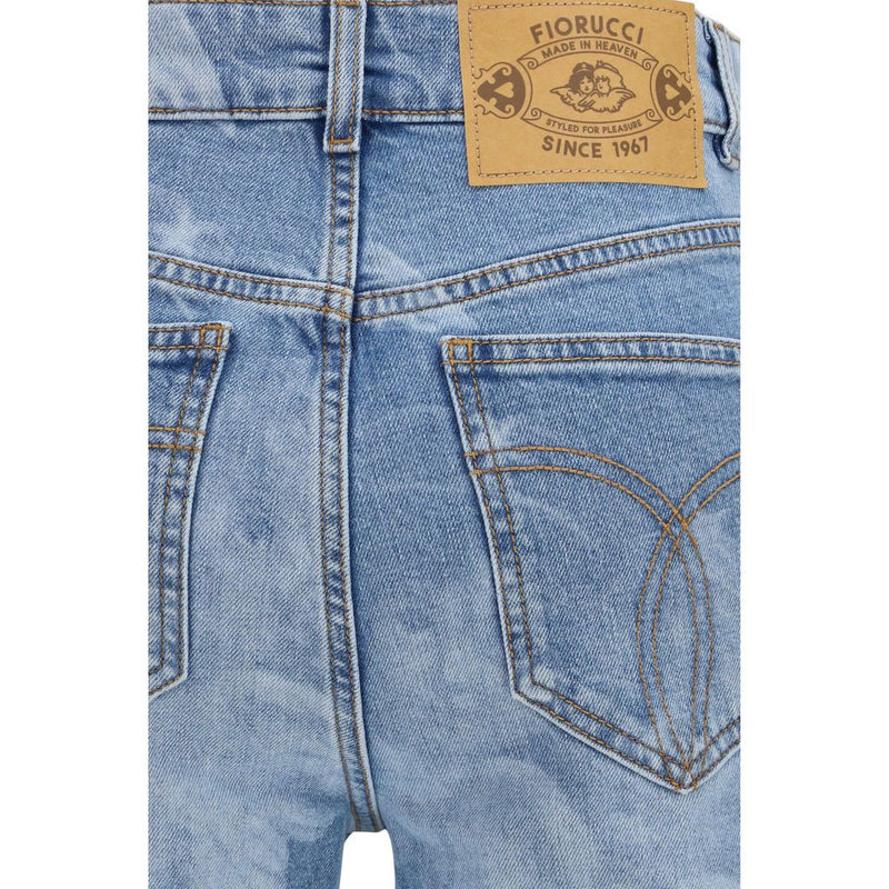 Fiorucci Blue Cotton Flared Jeans for Women