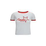 Fiorucci Multicolor Cotton T-Shirt - Ultra Team Glitter Star Logo