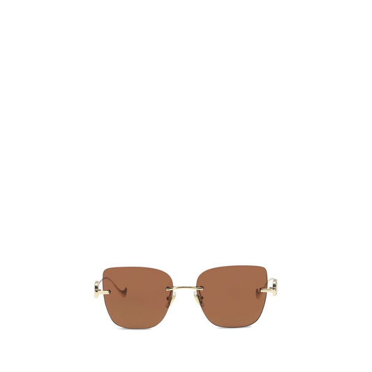 Valentino Garavani Brown Metal Sunglasses - Contemporary Elegance