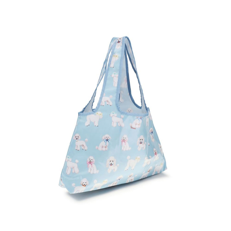 Fiorucci Blue PVC Poodle Print Shoulder Bag