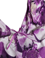 Roberto Cavalli Multicolor Patterned Halter Neck Underwear