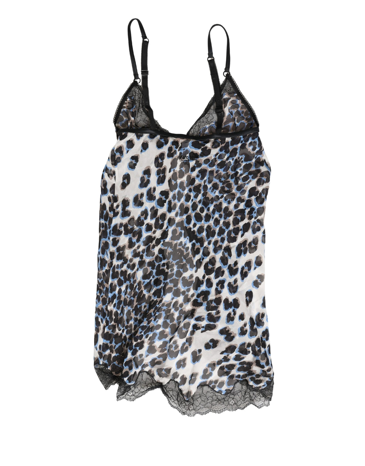 Roberto Cavalli Multicolor Leopard Babydoll Chemise Underwear