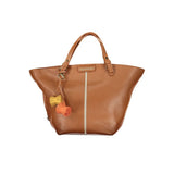 Mario Valentino Brown Polyurethane Handbag for Women