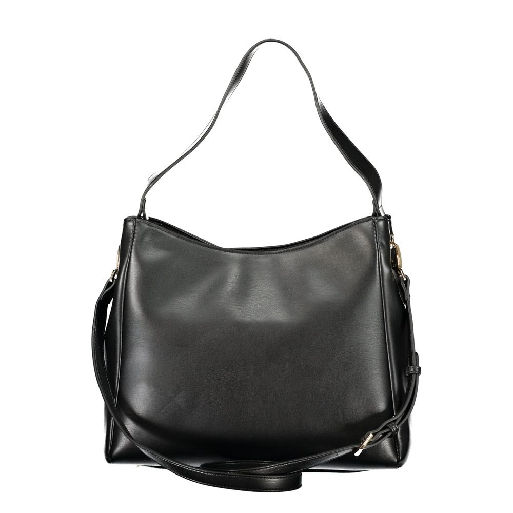 Mario Valentino Black Polyurethane Women's Handbag