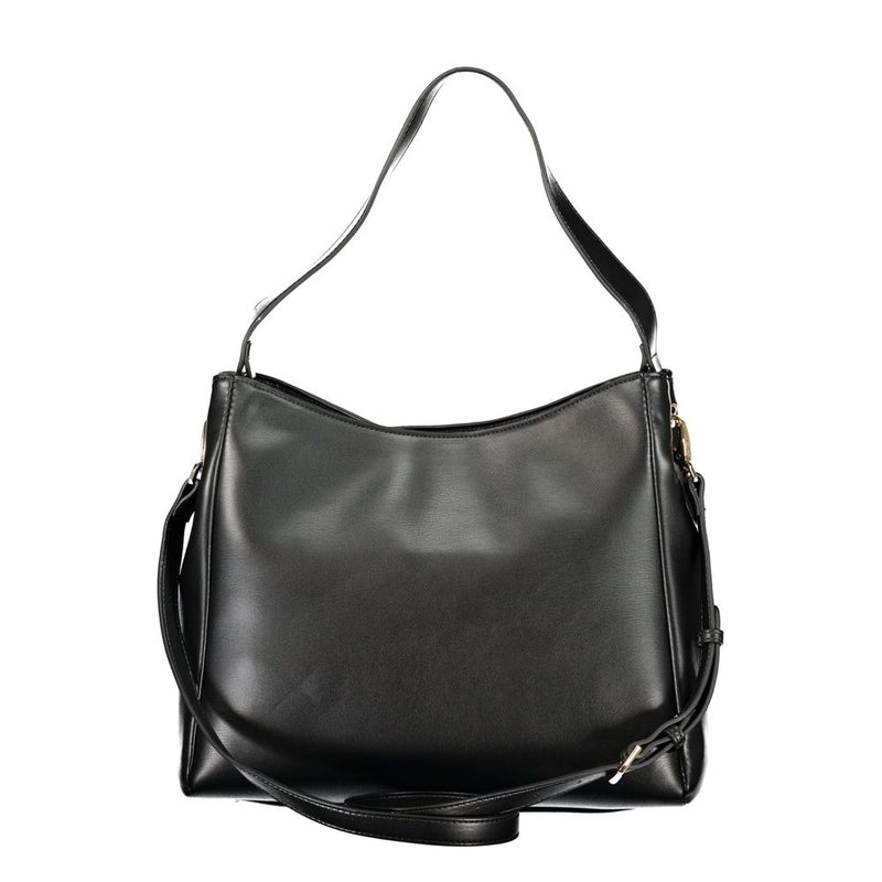 Mario Valentino Black Polyurethane Women's Handbag