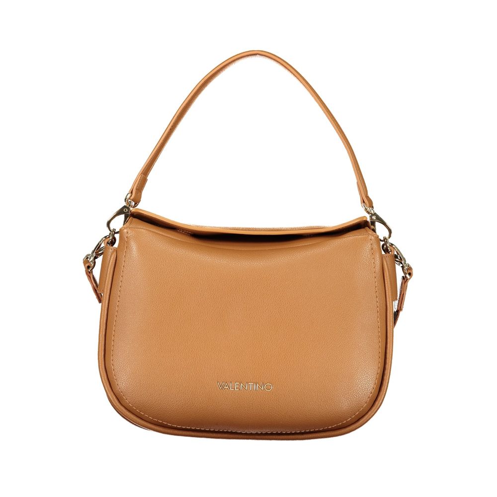 Mario Valentino Brown Polyurethane Handbag for Women