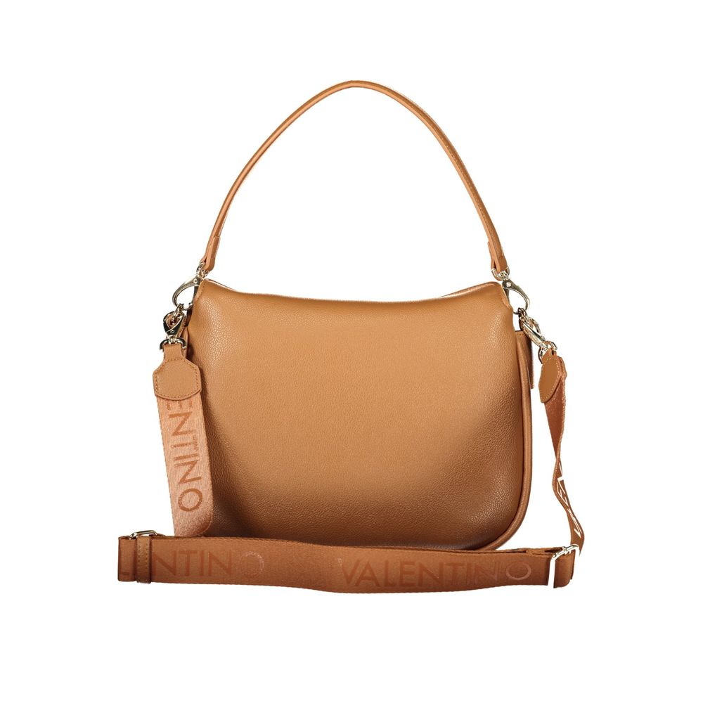 Mario Valentino Brown Polyurethane Handbag for Women