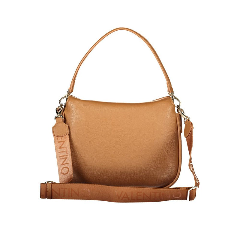 Mario Valentino Brown Polyurethane Handbag for Women