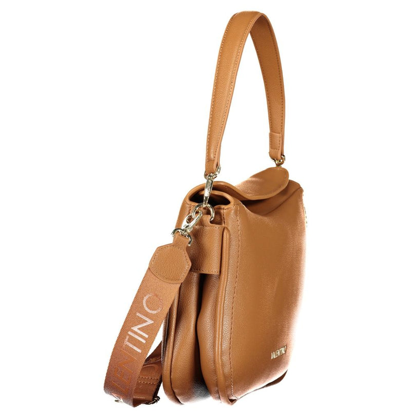 Mario Valentino Brown Polyurethane Handbag for Women