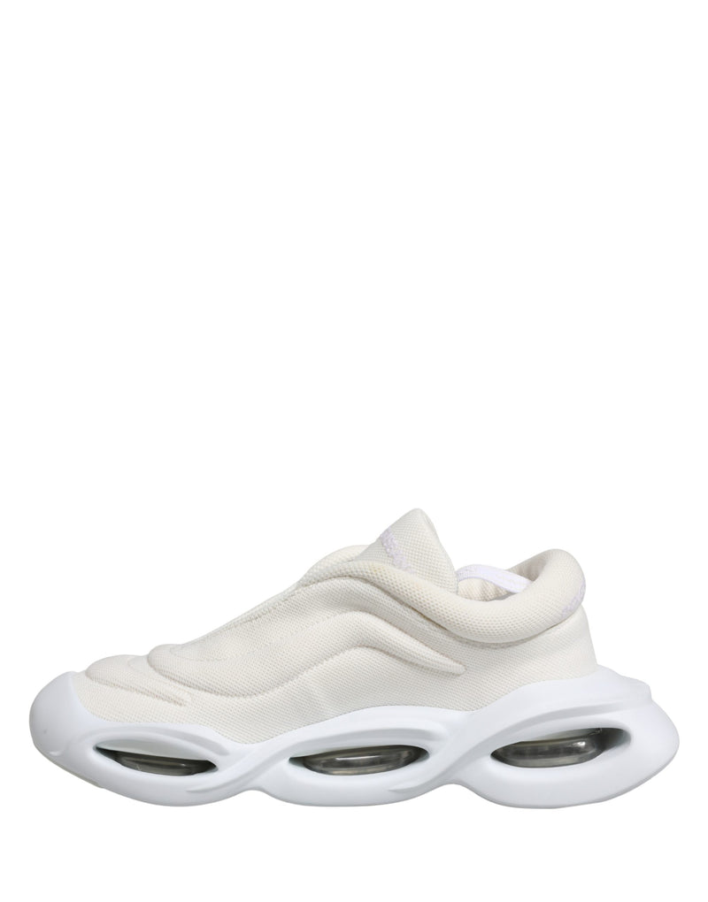 Dolce & Gabbana White Slip-On Wave Low Top Sneakers