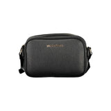 Mario Valentino Black Polyurethane Women's Adjustable Shoulder Bag