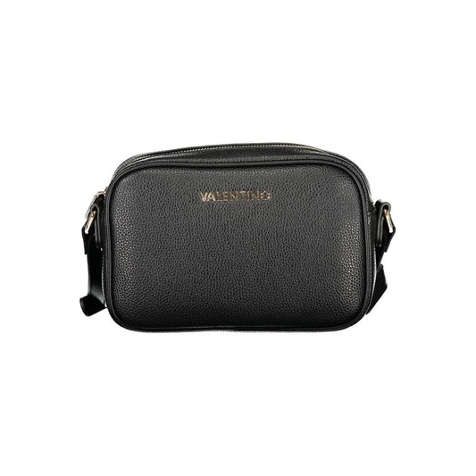 Mario Valentino Black Polyurethane Women's Adjustable Shoulder Bag