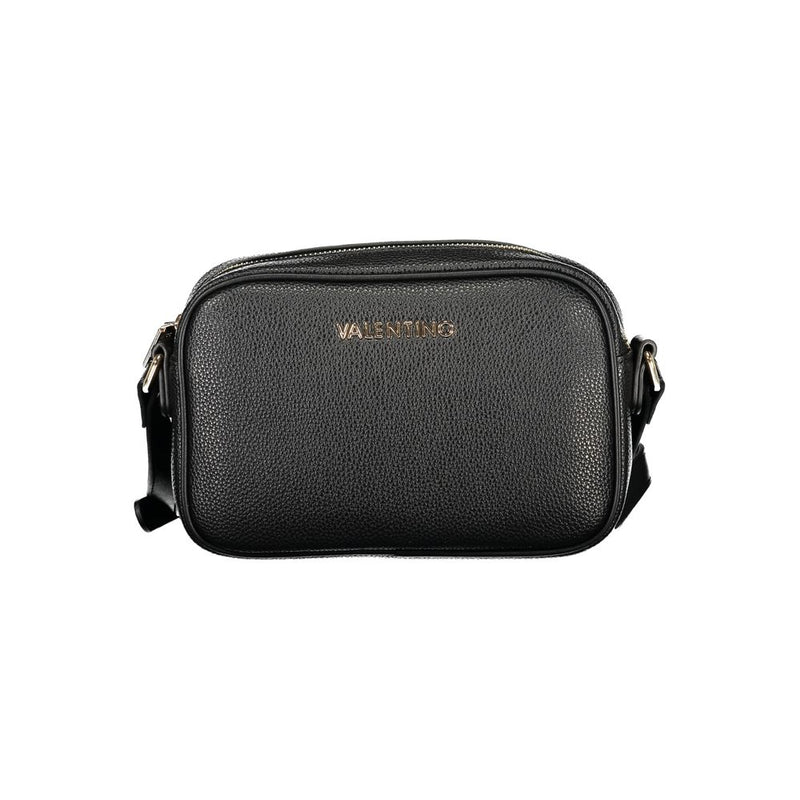 Mario Valentino Black Polyurethane Women's Adjustable Shoulder Bag