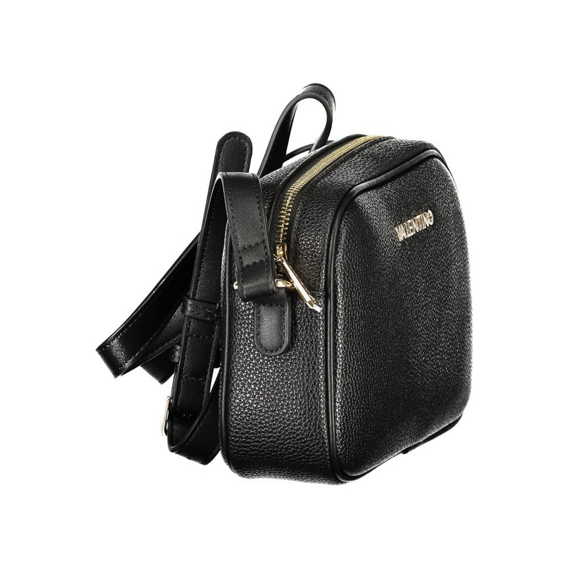 Mario Valentino Black Polyurethane Women's Adjustable Shoulder Bag