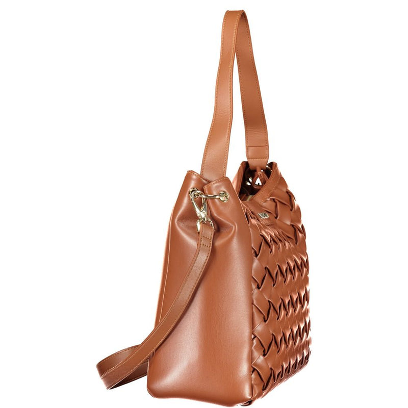 Mario Valentino Brown Polyurethane Women's Handbag