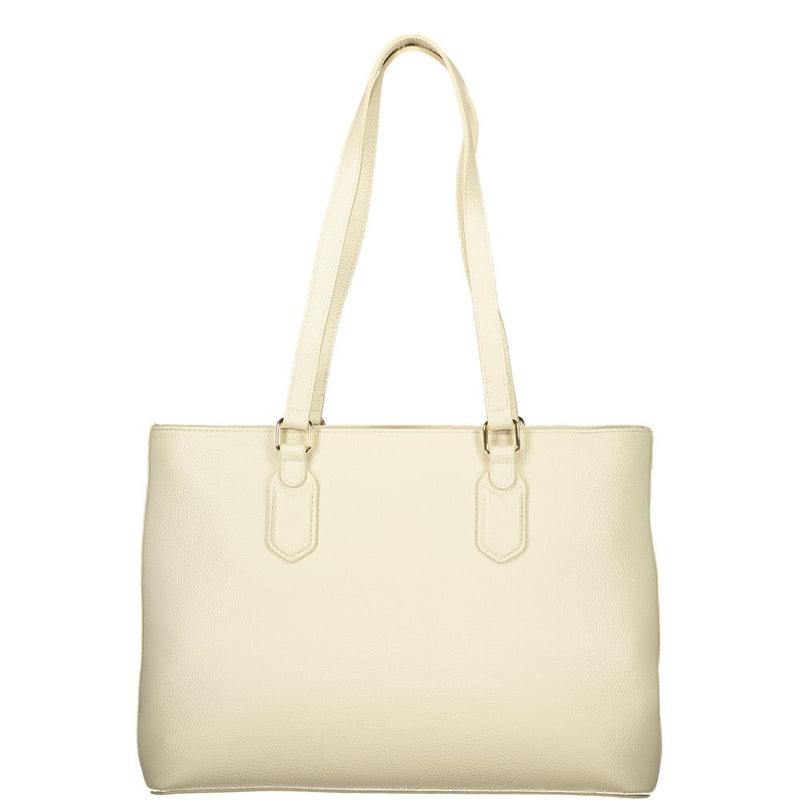 Mario Valentino Beige Polyethylene Handbag - Stylish & Functional