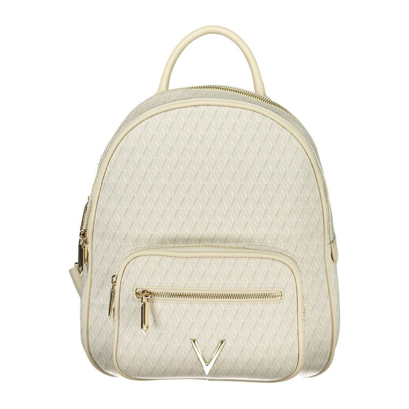 Mario Valentino Beige Polyurethane Women's Backpack
