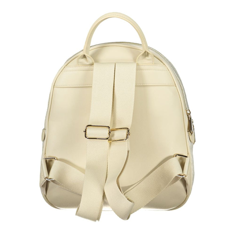 Mario Valentino Beige Polyurethane Women's Backpack