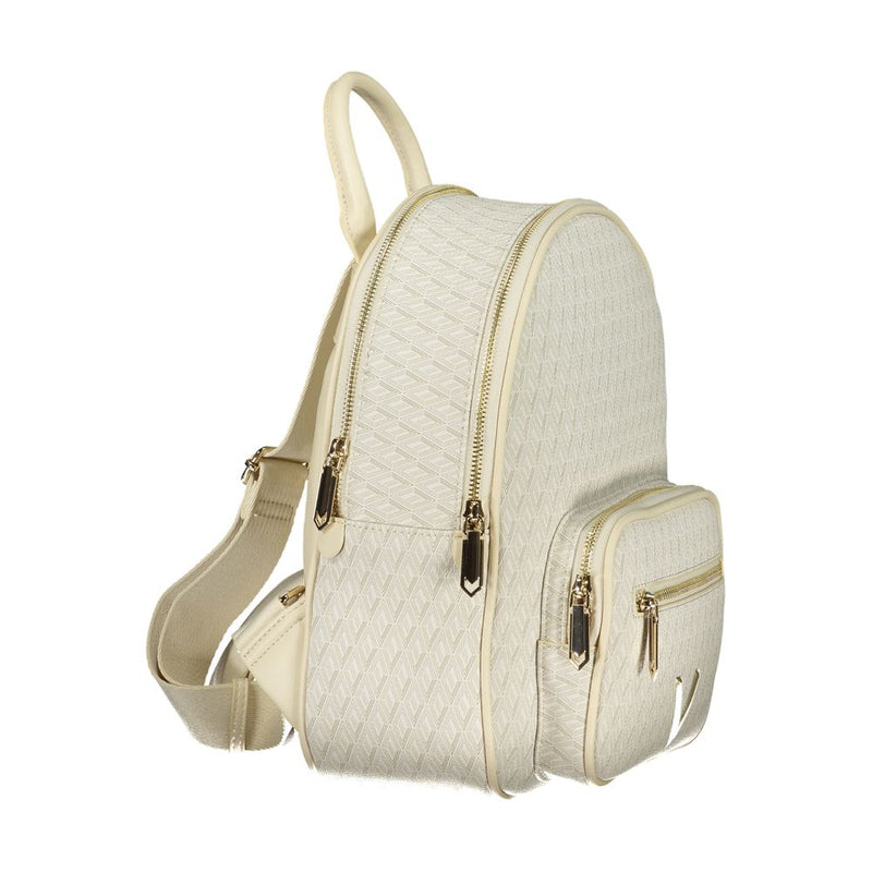 Mario Valentino Beige Polyurethane Women's Backpack