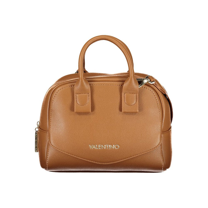 Mario Valentino Brown Polyurethane Handbag for Women