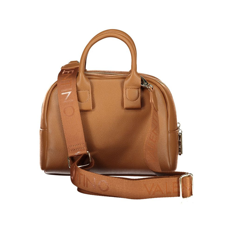 Mario Valentino Brown Polyurethane Handbag for Women