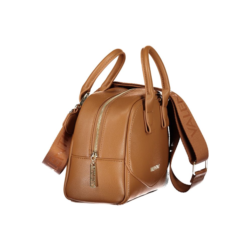 Mario Valentino Brown Polyurethane Handbag for Women
