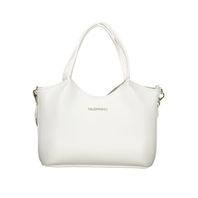 Mario Valentino White Polyethylene Handbag with Shoulder Straps