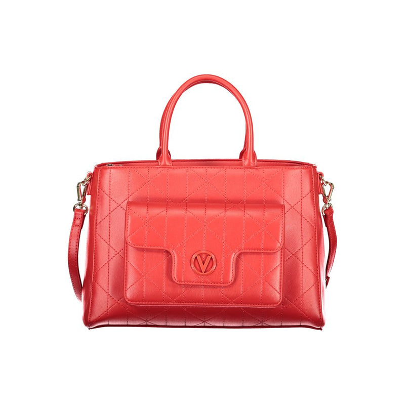 Mario Valentino Rosso Polyurethane Handbag for Women