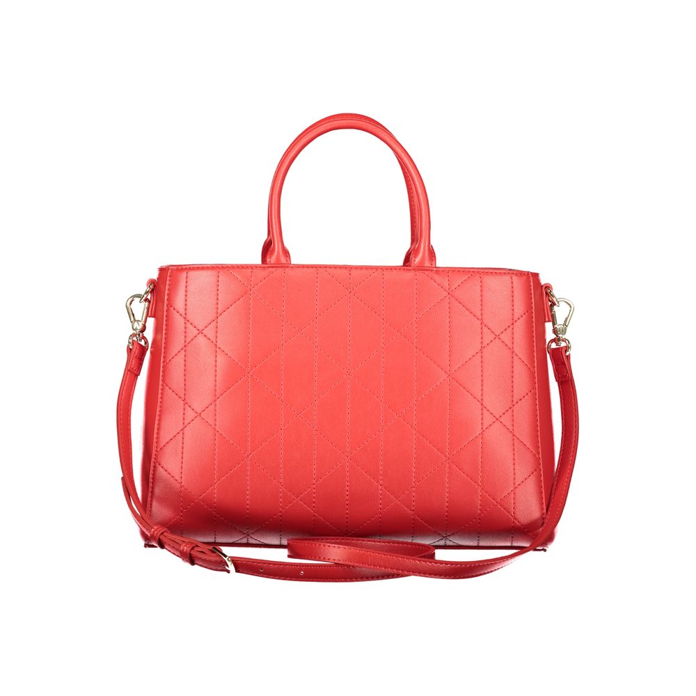 Mario Valentino Rosso Polyurethane Handbag for Women