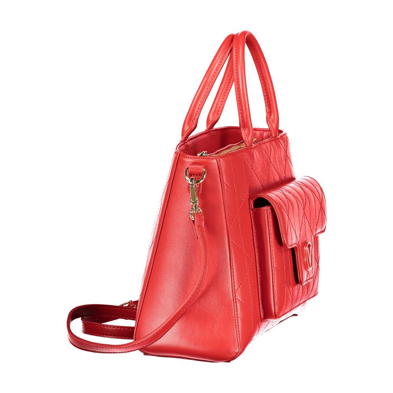 Mario Valentino Rosso Polyurethane Handbag for Women