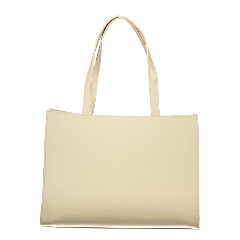 Mario Valentino Beige Polyurethane Women's Handbag