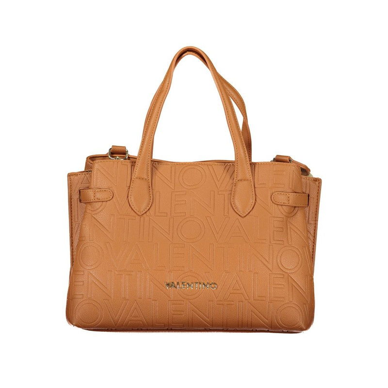 Mario Valentino Brown Polyurethane Handbag for Women