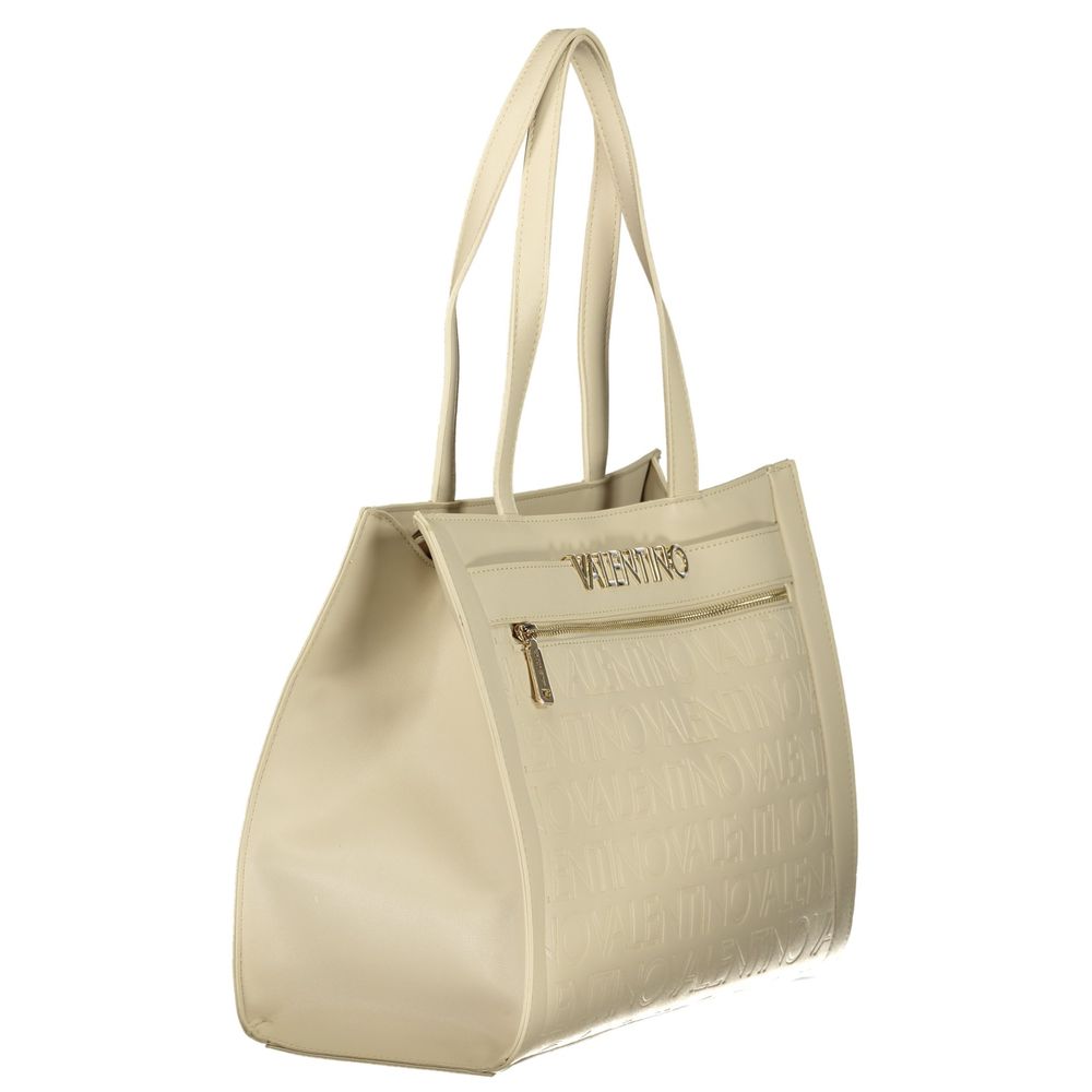 Mario Valentino Beige Polyurethane Women's Handbag