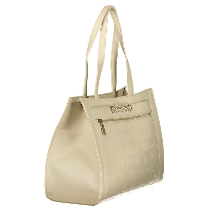 Mario Valentino Beige Polyurethane Women's Handbag