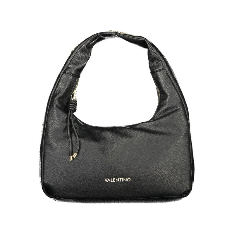 Mario Valentino Black Polyurethane Women's Shoulder Bag