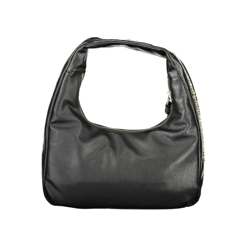 Mario Valentino Black Polyurethane Women's Shoulder Bag