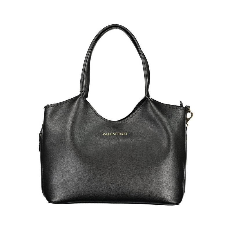 Mario Valentino Black Polyurethane Women's Shoulder Bag