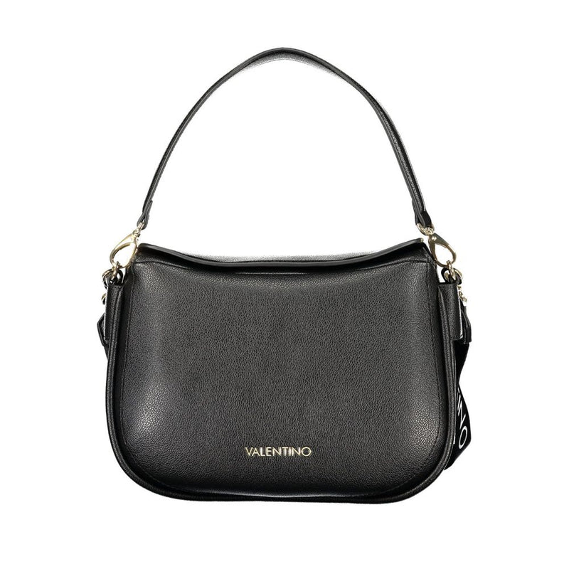 Mario Valentino Black Polyurethane Women's Shoulder Bag