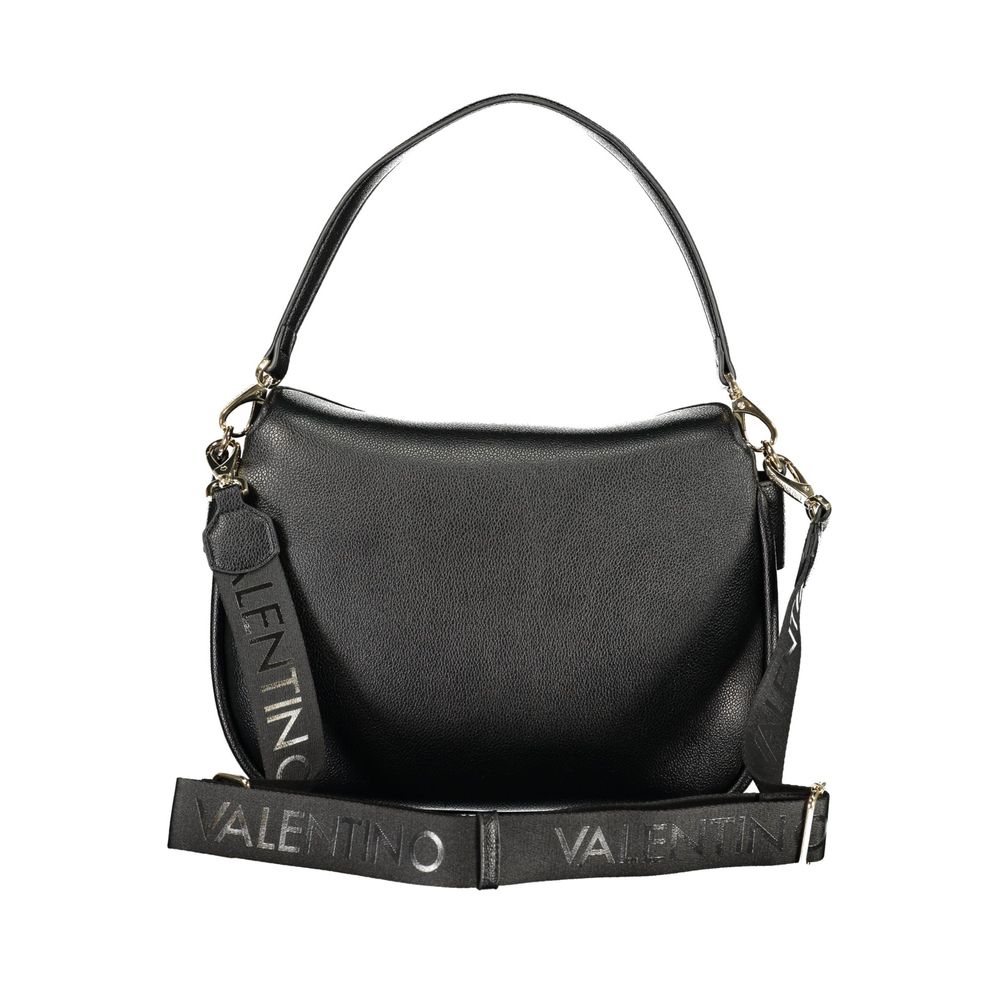 Mario Valentino Black Polyurethane Women's Shoulder Bag
