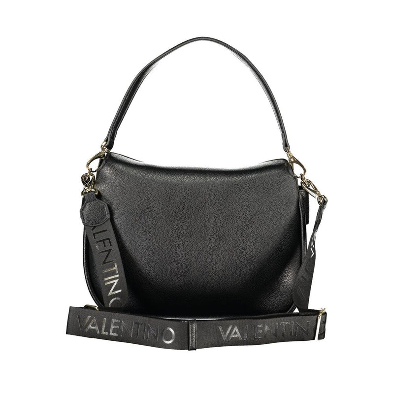 Mario Valentino Black Polyurethane Women's Shoulder Bag