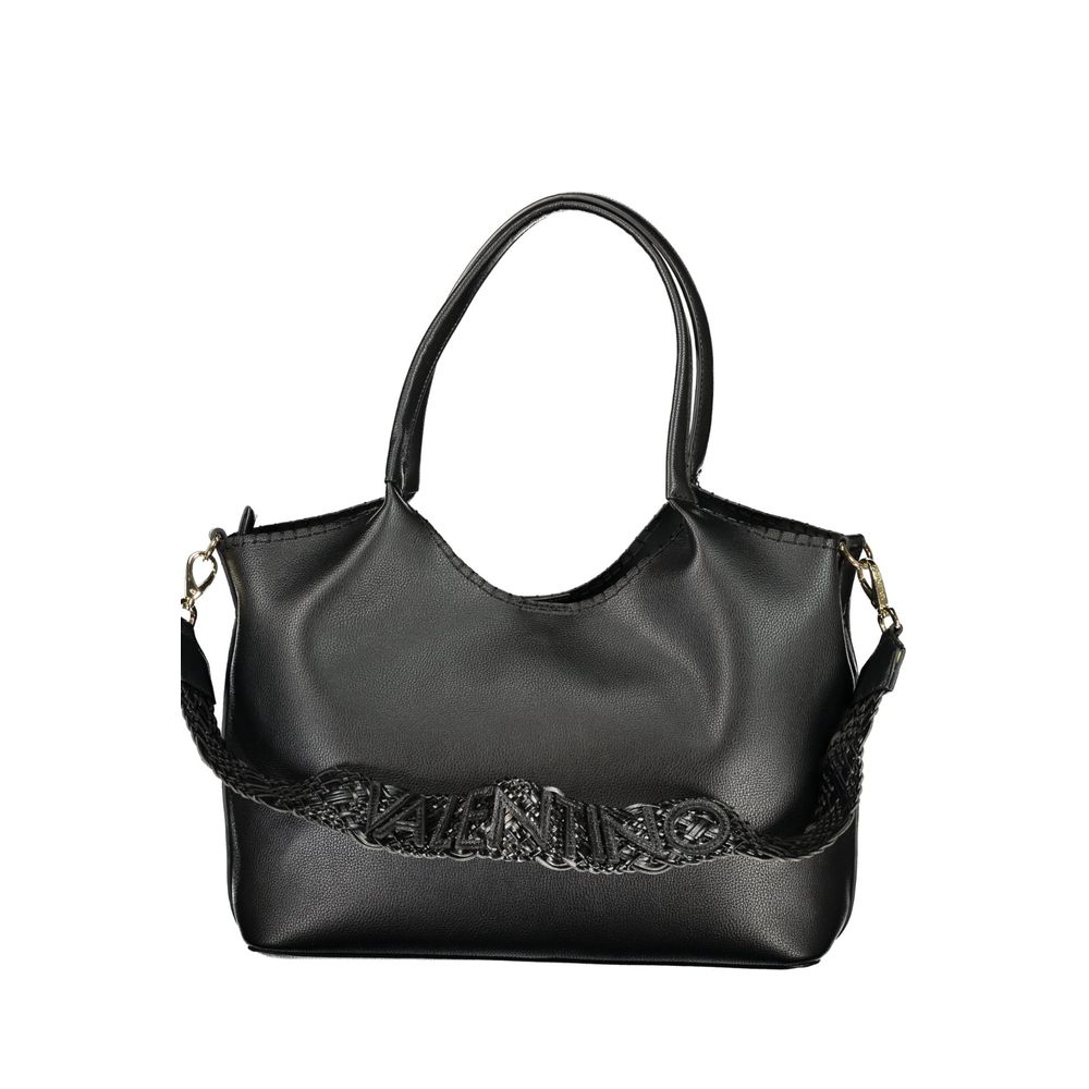 Mario Valentino Black Polyurethane Women's Shoulder Bag