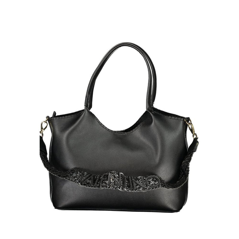 Mario Valentino Black Polyurethane Women's Shoulder Bag