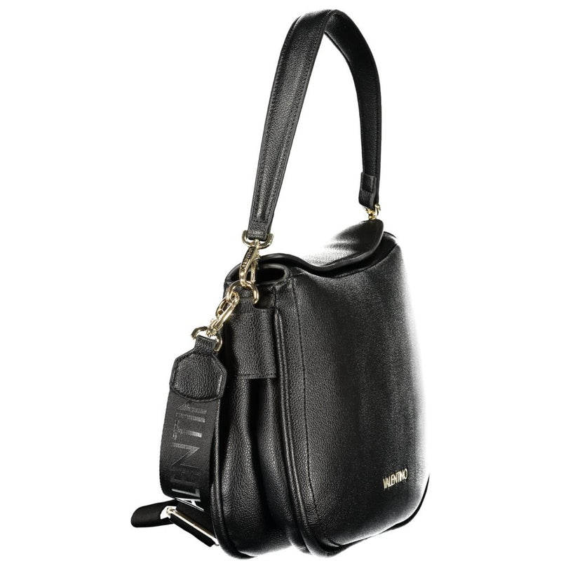 Mario Valentino Black Polyurethane Women's Shoulder Bag