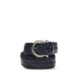 Ceinture Ferragamo en cuir de veau bleu Bos Taurus