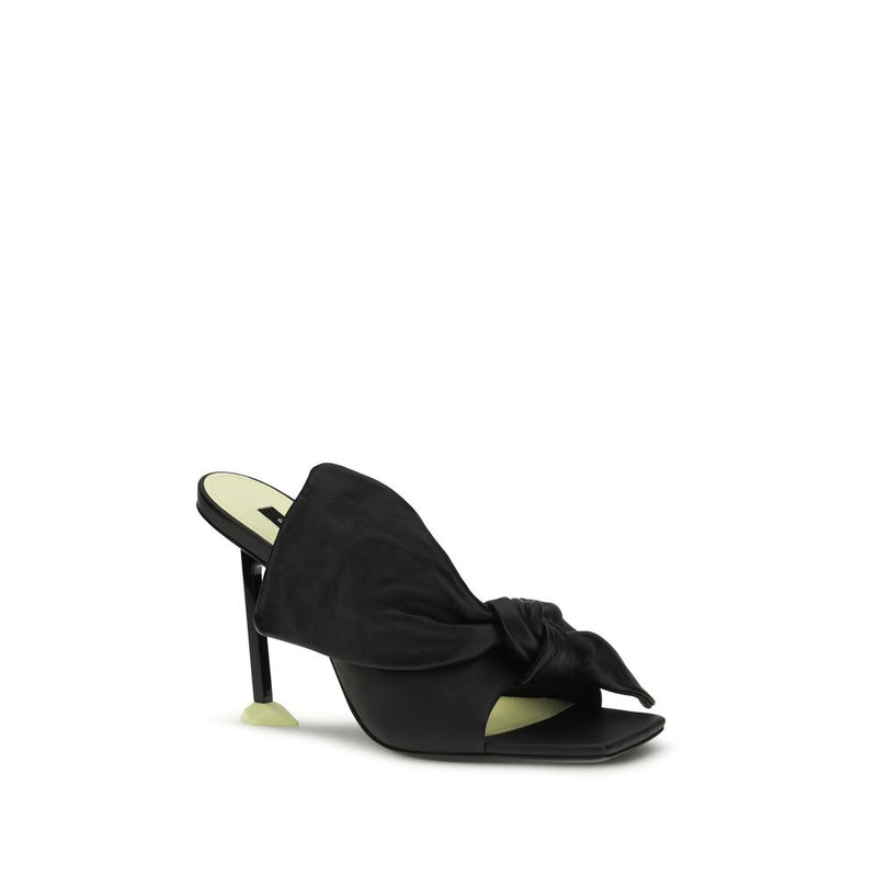 Givenchy Black Lamb Ovis Aries Mules - Elegant Footwear