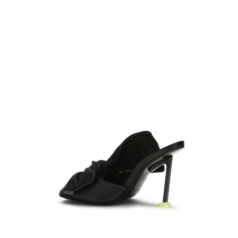 Givenchy Black Lamb Ovis Aries Mules - Elegant Footwear