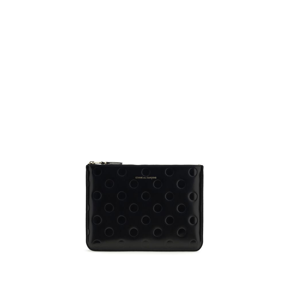 Comme Des Garçons Portefeuille Bos Taurus en cuir de veau noir