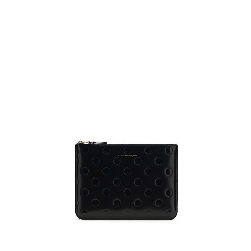 Comme Des Garçons Portefeuille Bos Taurus en cuir de veau noir