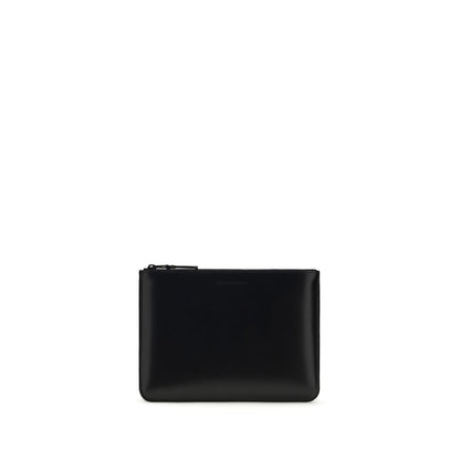 Comme Des Garçons Portefeuille Bos Taurus en cuir de veau noir