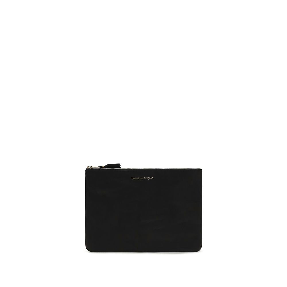 Comme Des Garçons Portefeuille Bos Taurus en cuir de veau noir